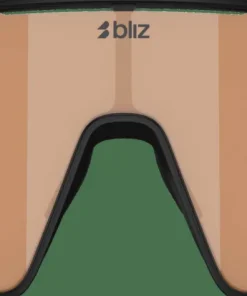 Bliz P001s Matte Black/Coral Orange Mirror Blue