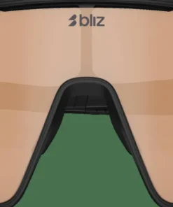 Bliz P001s Matte Black/Coral Orange Mirror Blue