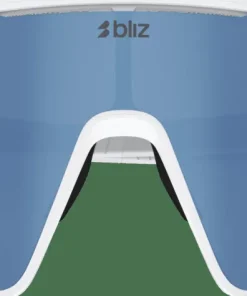Bliz P001s Matte White/Grey Blue Mirror