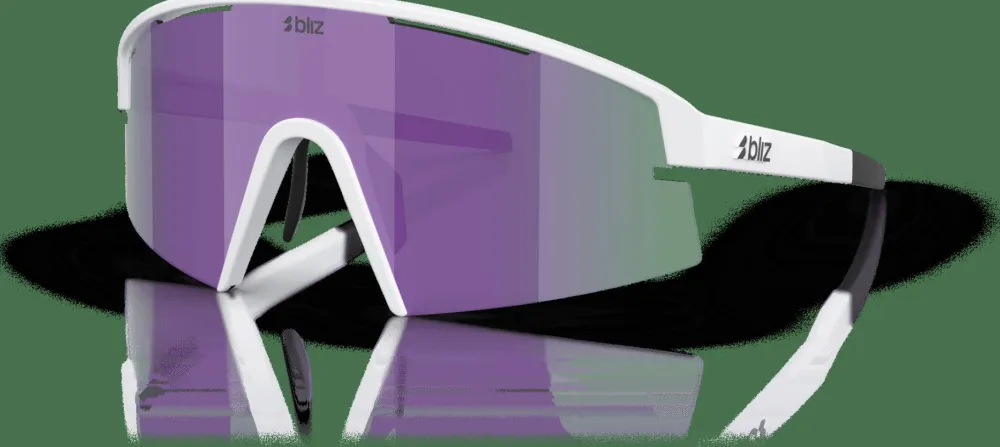 Bliz P006s Matte White/Smoke W Purple Mirror Clearance