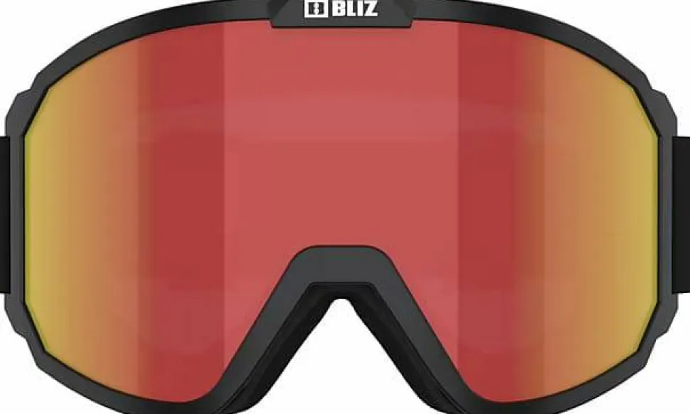 Bliz Rave Matt Black White Logo/Brown Red