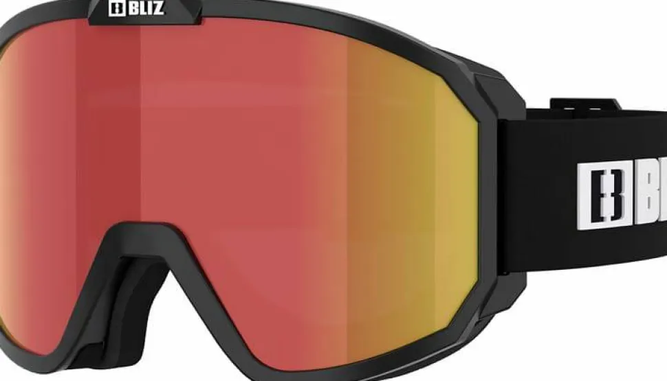 Bliz Rave Matt Black White Logo/Brown Red