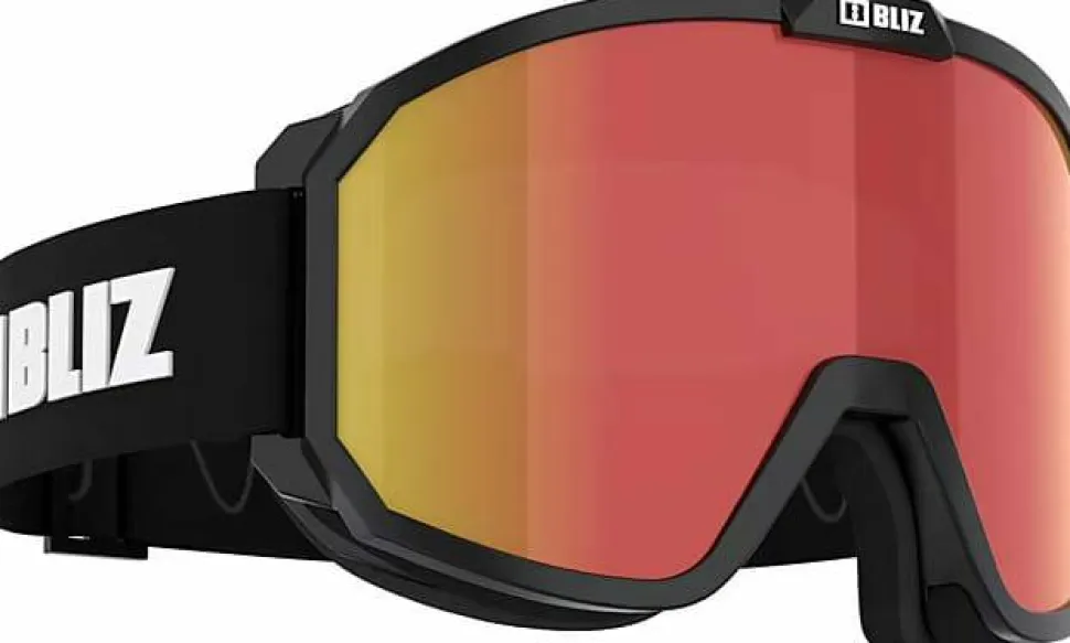 Bliz Rave Matt Black White Logo/Brown Red