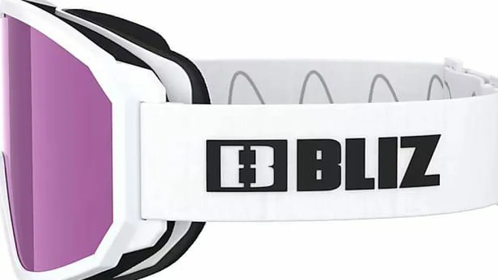 Bliz Rave Matt White Black Logo/Brown Pink MATT WHITE W BLACK LOGO BROWN PINK