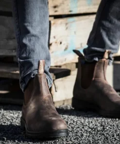 Blundstone Unisex Casual Chelsea Boots #585 Rustic Brown