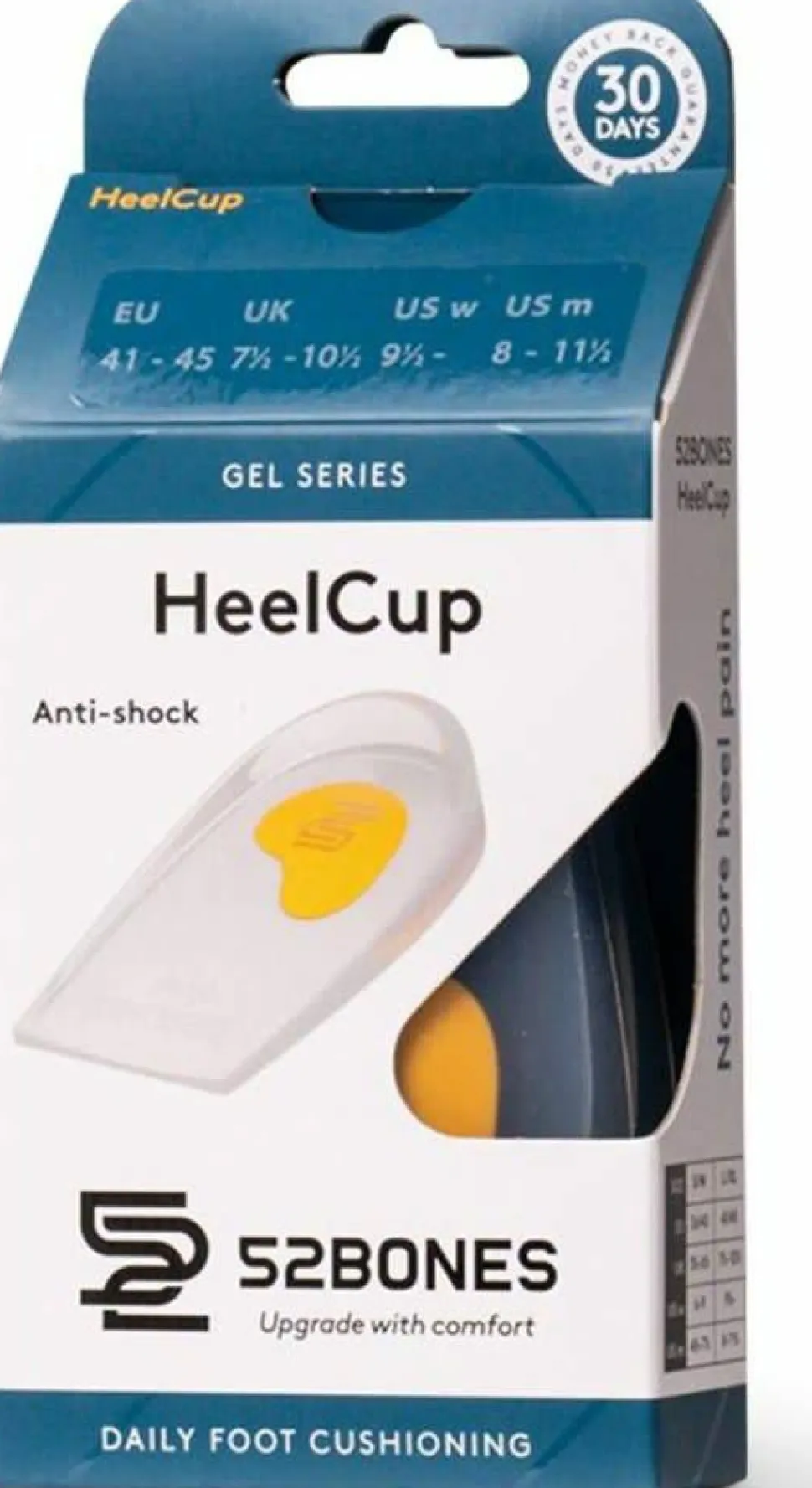 52bones Gel Heelcup White