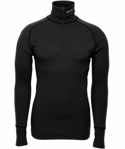 Brynje Unisex Arctic Zip Polo Shirt Black