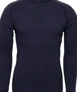 Brynje Unisex Arctic Zip Polo Shirt Navy Hot