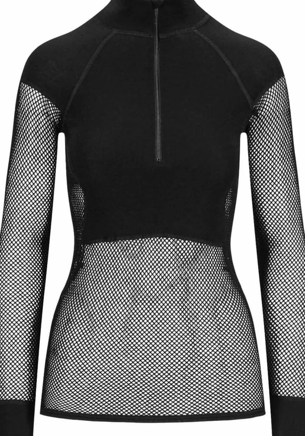 Best Women's Wool Thermo Zip Polo Underställ Dam
