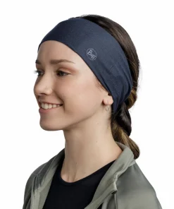 Buff Coolnet UV Wide Headband Solid Night Blue