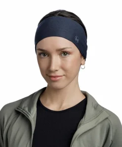 Buff Coolnet UV Wide Headband Solid Night Blue