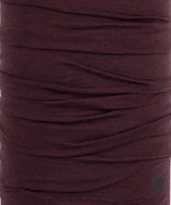 Buff Merino Lightweight Neckwear Solid Garnet