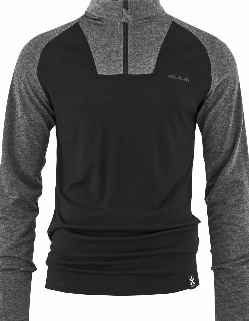 New Men's Retro Merino Wool Halfzip Sweater Underställ Herr|Skidåkning