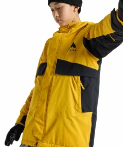 Burton Kids Ascutney Jacket Goldenrod/True Black Discount