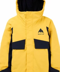 Burton Kids Ascutney Jacket Goldenrod/True Black Discount