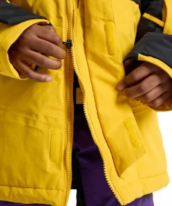 Burton Kids Ascutney Jacket Goldenrod/True Black Discount