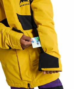 Burton Kids Ascutney Jacket Goldenrod/True Black Discount