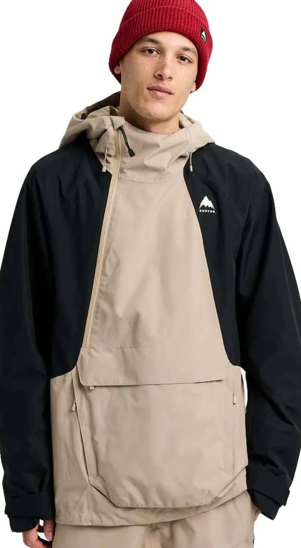 Burton Men's Reserve Relaxed Anorak Summit Taupe/true Black
