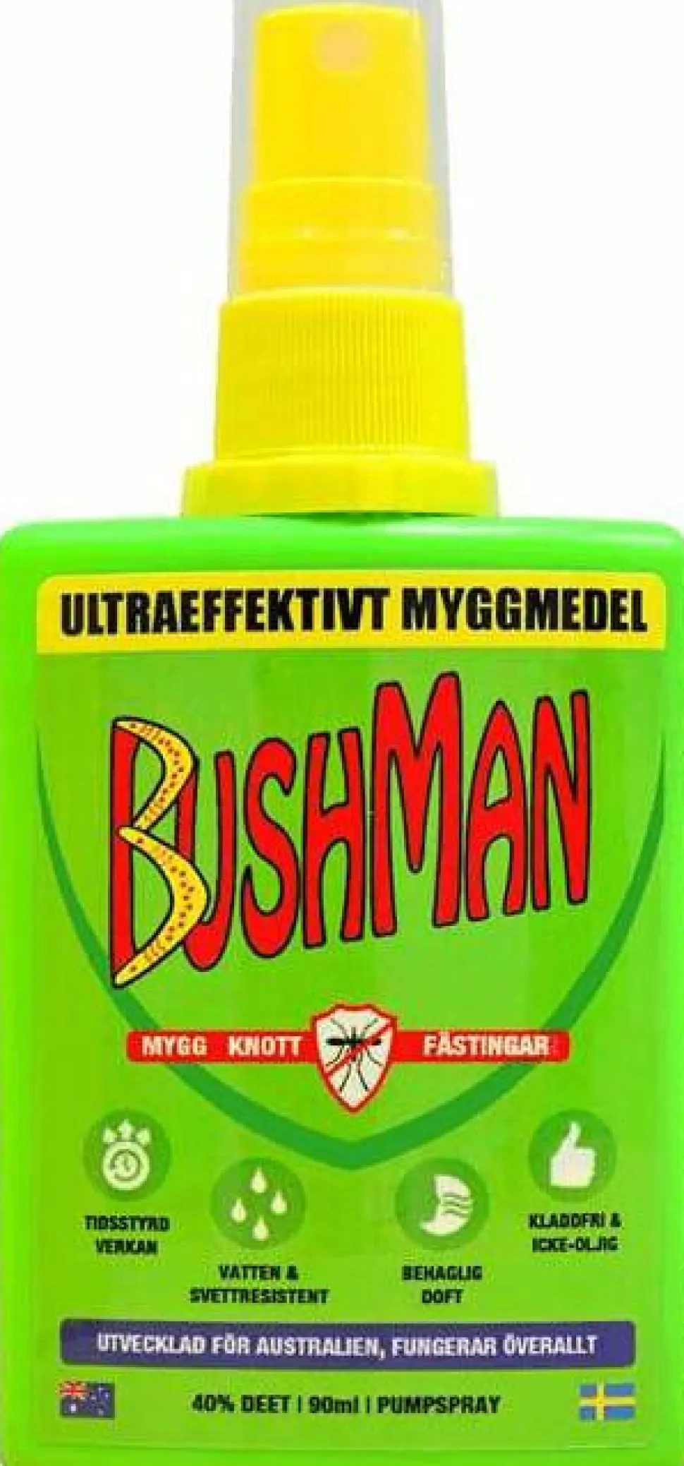 Bushman Mosquito Spray 90 ml Yellow