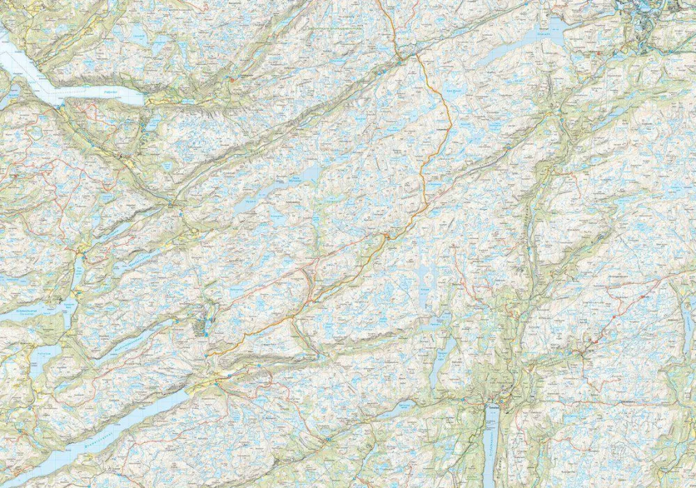 Hot Bjerkreimsheiene & Setesdal Vesthei Sør 1:50 000 Övrig Utrustning