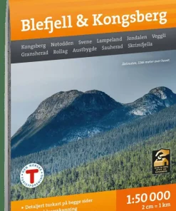 Calazo förlag Blefjell & Kongsberg 1:50 000 Hiking map Best