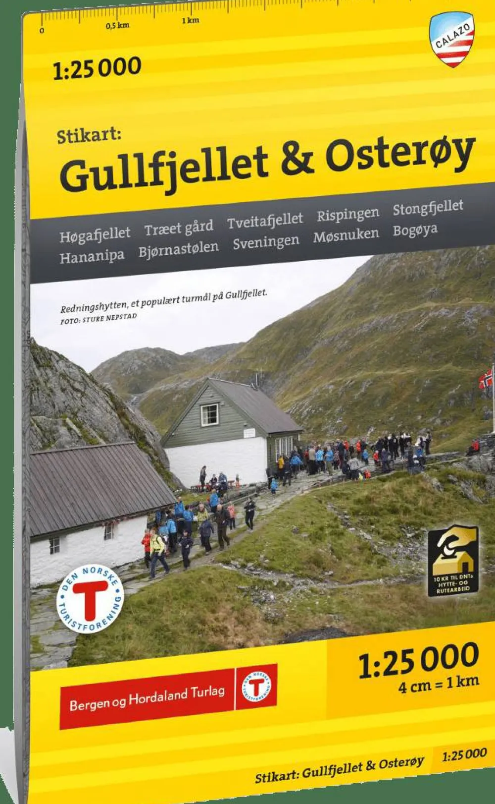 Calazo förlag Gullfjellet & Osterøy 1:25 000 Trail map Sale