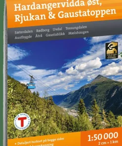 Calazo förlag Hardangervidda Øst, Rjukan & Gaustatoppen 1:50 000 Hiking map