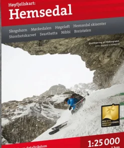 Calazo förlag Høyfjellskart Hemsedal 1:25 000 NoColour