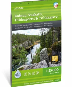 Calazo förlag Kainuu: Vuokatti, Hiidenportti & Tiilikkajärvi 1:25 000 Topographic map Online