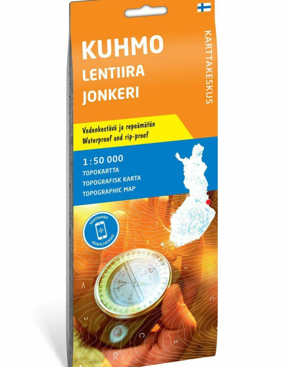 Calazo förlag Kuhmo, Lentiira & Jonkeri 1:50 000 Topographic map