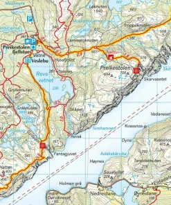 Lysefjorden, Preikestolen & Kjerag 1:50 000 Övrig Utrustning