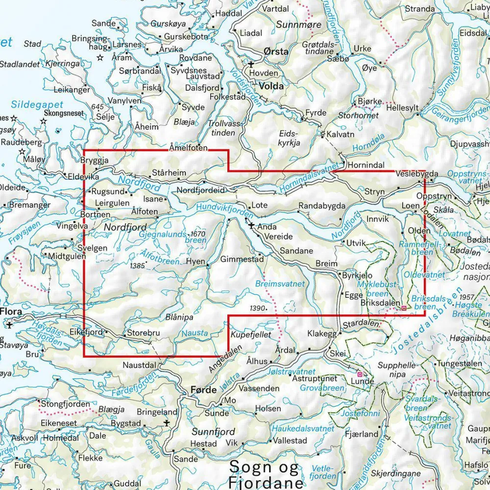 Discount Nordfjord 1:50 000 Övrig Utrustning