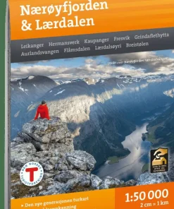 Calazo förlag Nærøyfjorden & Lærdalen 1:50 000 Hiking map Discount