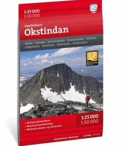 Calazo förlag Okstindan 1:25 000 Alpine map