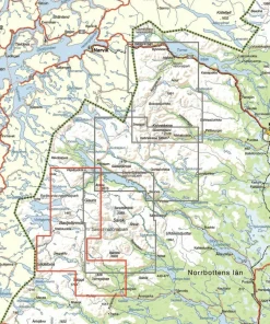 Calazo förlag Padjelantaleden 1:50.000 NoColour