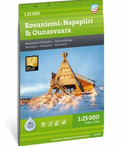 Rovaniemi: Napapiiri & Ounasvaara 1:25 000 Övrig Utrustning