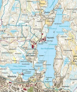Calazo förlag Salpausselkä: Lahti & Hollola 1:25 000 Topographic map