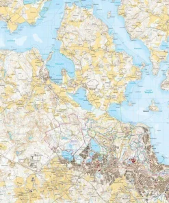 Calazo förlag Salpausselkä: Lahti & Hollola 1:25 000 Topographic map