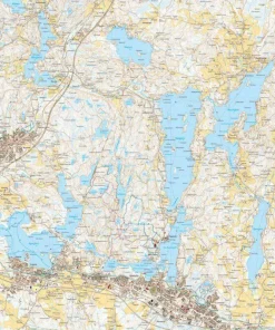 Calazo förlag Salpausselkä: Lahti & Hollola 1:25 000 Topographic map