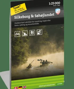 Calazo förlag Silkeborg & Søhøjlandet 1:25.000 NoColour Hot