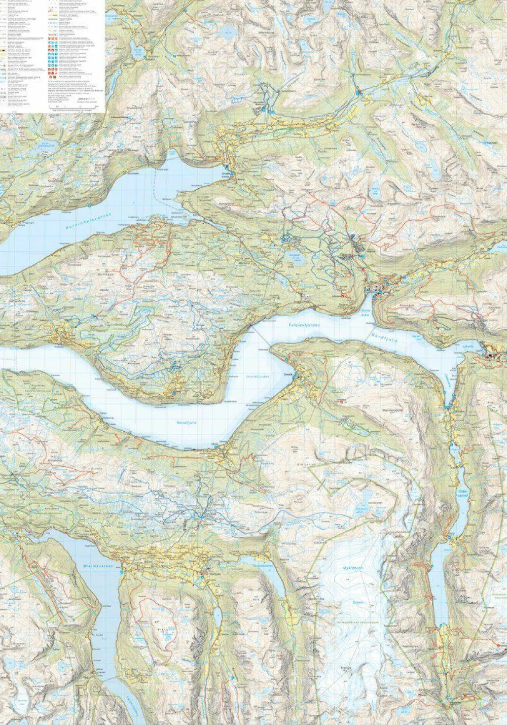 Calazo förlag Stryn 1:50 000 Hiking map New