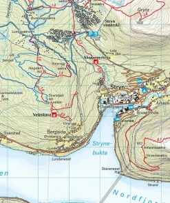 Calazo förlag Stryn 1:50 000 Hiking map New
