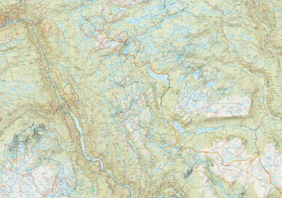 Calazo förlag Vassfarstien 1:50 000 Hiking map