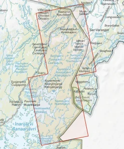 Calazo förlag Vätsäri & Kessi 1:50 000 Hiking map Outlet