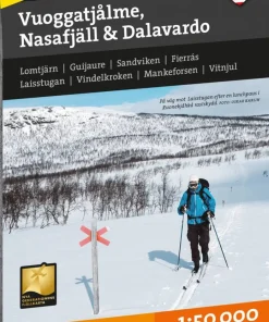 Discount Vuoggatjålme - Nasafjäll - Dalavardo 1:50 000 Skidåkning