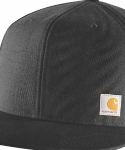 Carhartt Men's Firm Duck Flat Brim Cap Black Online