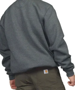 Carhartt Men's Midweight Crewneck Sweatshirt Carbon Heather