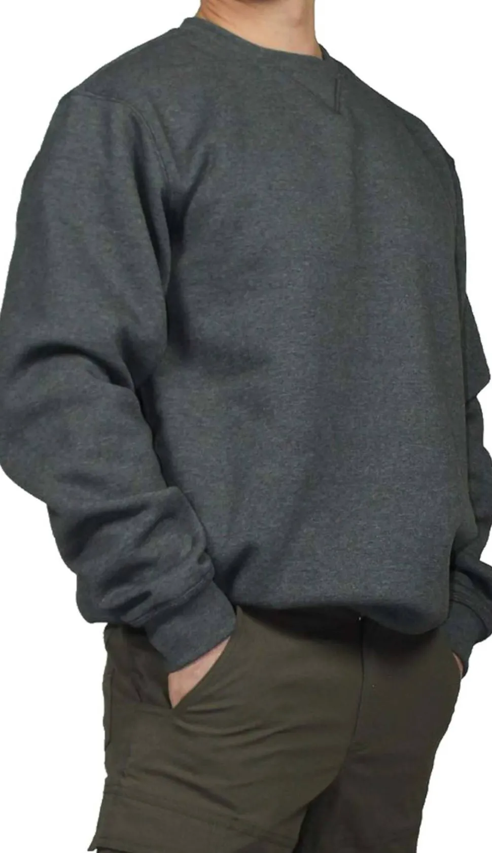 Carhartt Men's Midweight Crewneck Sweatshirt Carbon Heather