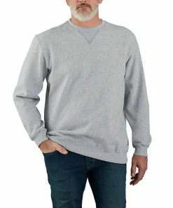 Carhartt Men's Midweight Crewneck Sweatshirt Heather Grey