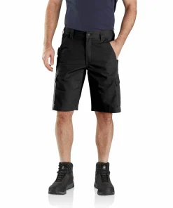 Carhartt Men's Ripstop Cargo Work Short Black